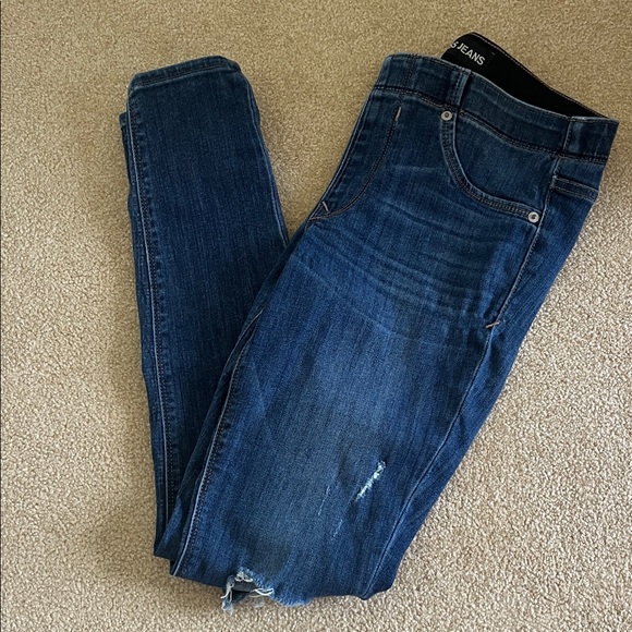 Express Jeans Denim Mid Rise Legging - Picture 1 of 5